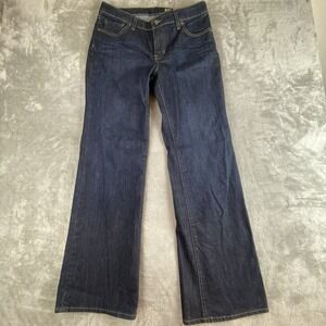 Gap Jeans Womens 6 (30x31) Blue Denim Stretch Straight Ankle Dark Wash Essential